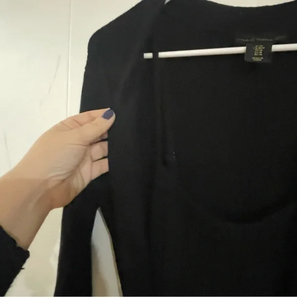 House of Harlow 1960 sweater dress and cardigan black medium - Picture 4 of 10